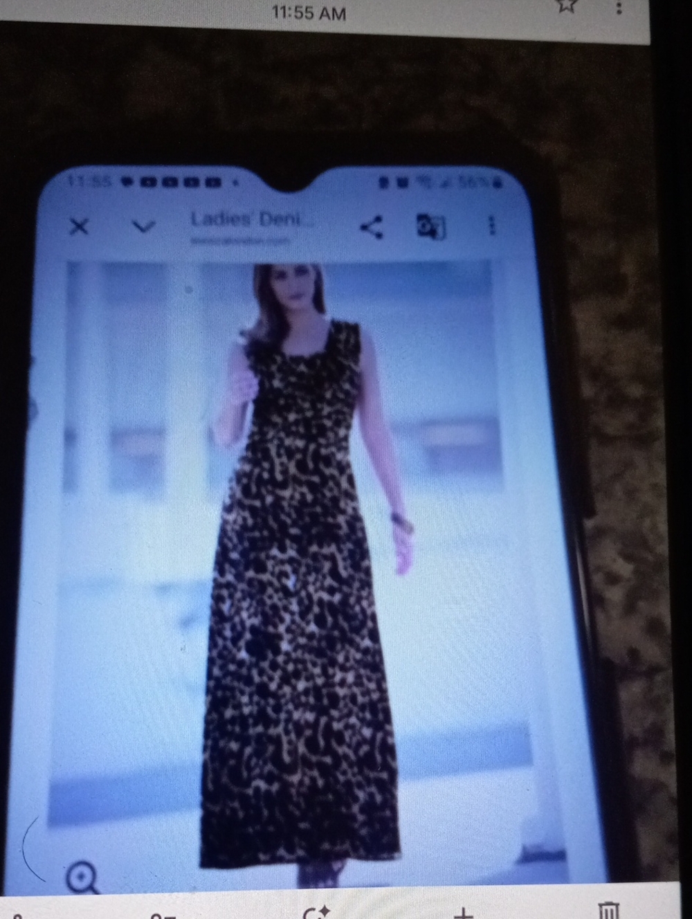 Jessica London              Denim Cheetah Maxi Dress -size 14WP